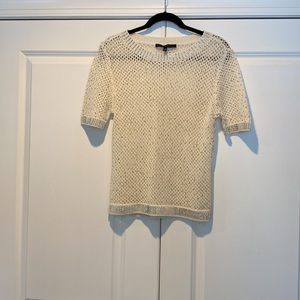 White House Black Market NWOT crystal embellished sweater